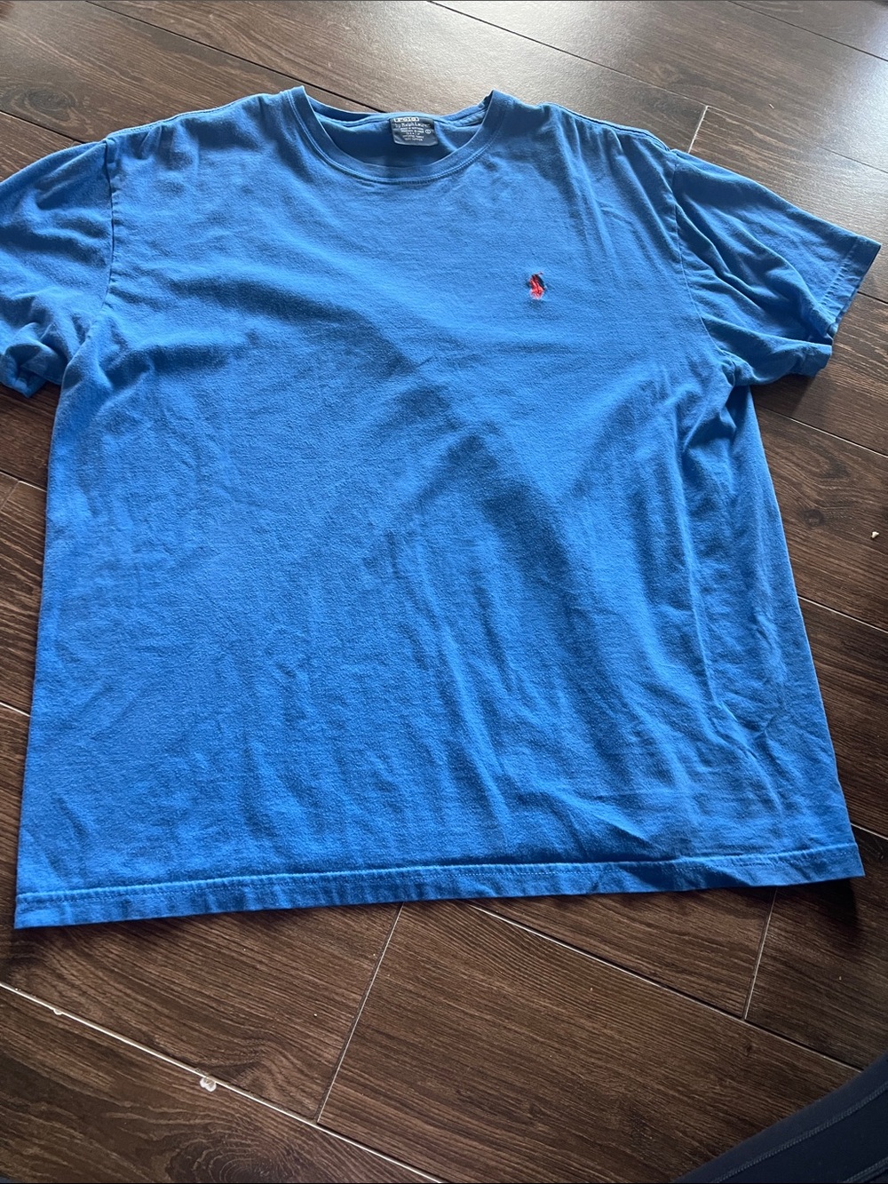 Polo by Ralph Lauren Bright Blue Crewneck T-Shirt with Red Pony